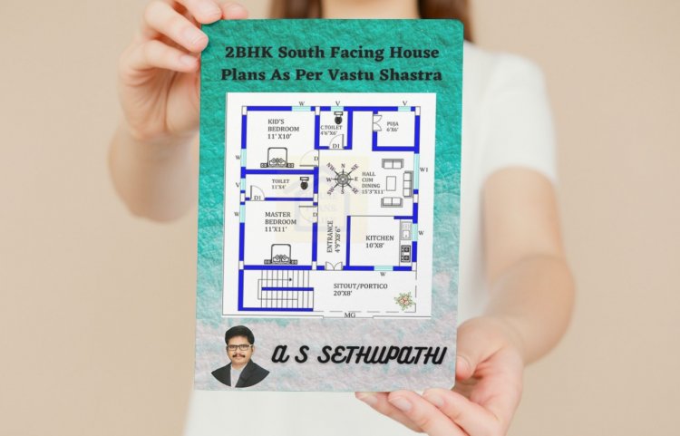 2BHK South Facing House Plans As Per Vastu Shastra