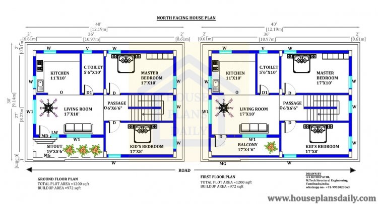 40x30 House Plans