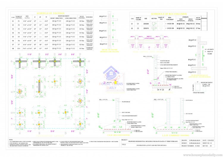 planos de casas con dibujo estructural