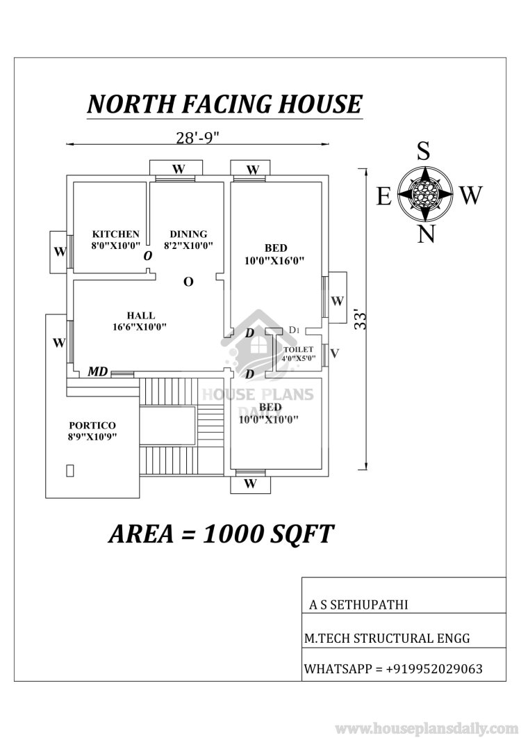 2bhk house plan