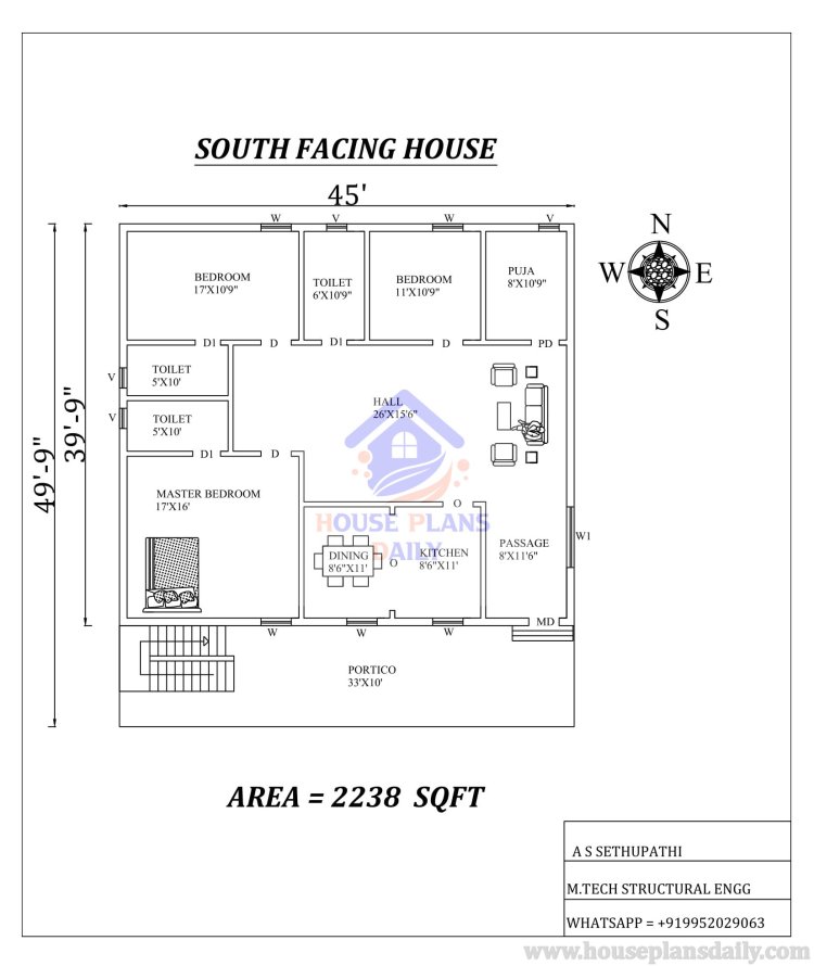  south facing house plan