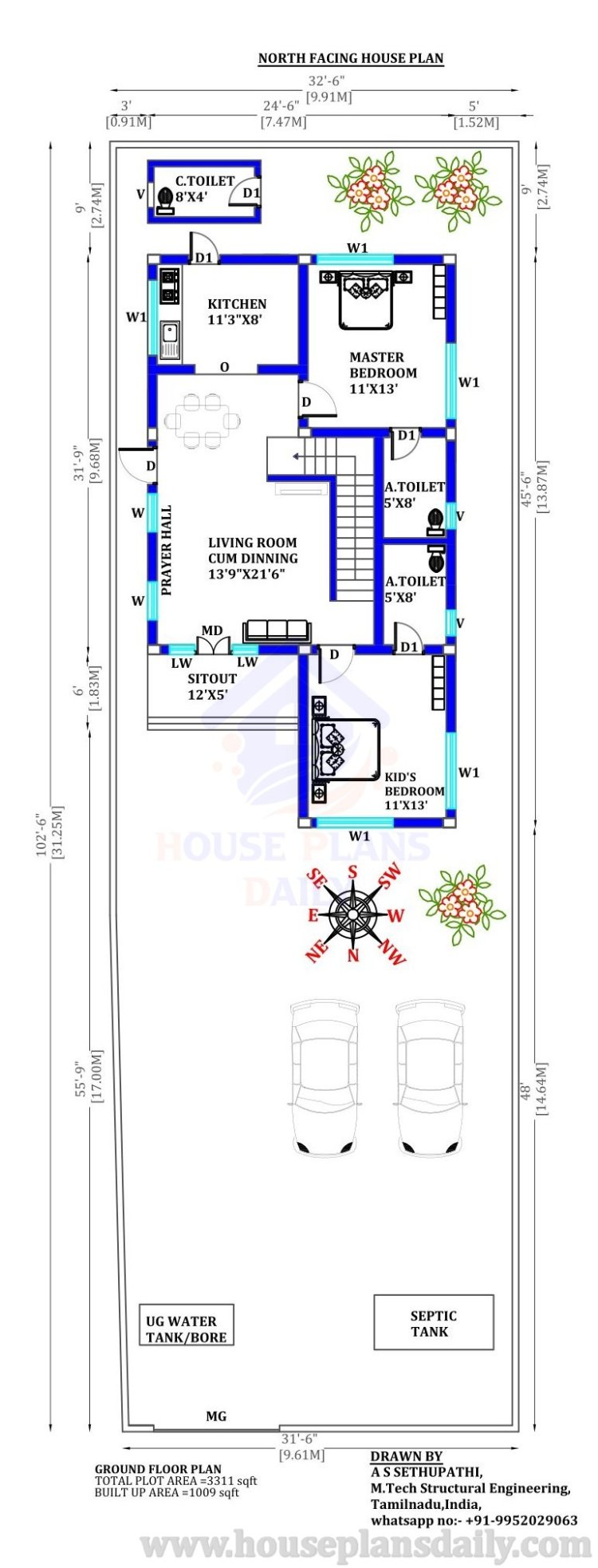 Plan for 4BHK House 