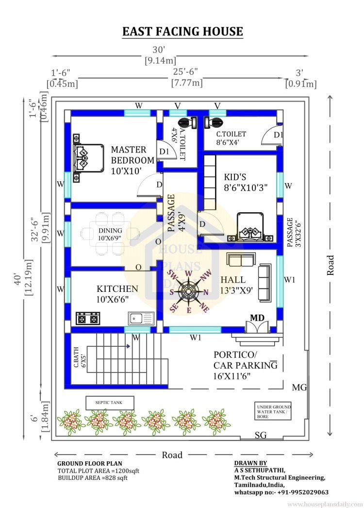 2bhk house plan