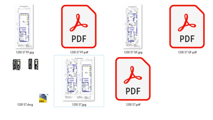 20 60 house plan pdf and drawing dwg files