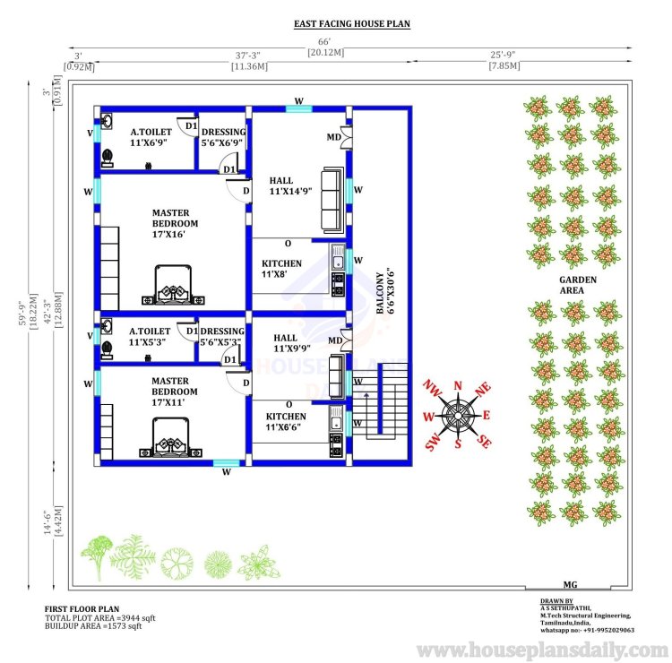 1 bed house